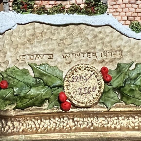 Vintage David Winter the Scrooge Family Home 1993 Christmas Miniature Cottage‎ - Picture 6 of 9